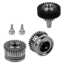 K1C Extruder K1 Gear All Metal Filament Drive Gear for K1 Max Extruder Nickel Plated DLC Coating Silver