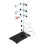 Laboratory Grade Metalware Set, Lab Support Stand Set with Iron Clamp Holder, Flask Clamp, and Condenser Stand 1