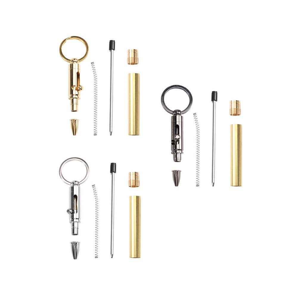 Exogio Wood Bolt Pen/Keychain For Men Gift Woodturning Ballpoint Kit Turning Pen Kits