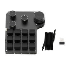 USB Programming Custom Macro 12 Keys 4 Knobs RGB BT Mechanical Keyboar Gaming Keypad Mechanical Hotswap Macropad A