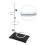 Laboratory Grade Metalware Set, Lab Support Stand Set with Iron Clamp Holder, Flask Clamp, and Condenser Stand 4