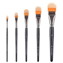 1 Set 5pcs 2206 Combs Brush for Watercolor Acrylic Painting Watercolor Brushes Acrylic Brush Oval Brush