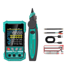 TOOLTOP Network Cable Tester POE Test QC Crimping Breakpoint Detect LAN Cable Tracker 400M Cable Length Measurement ET623