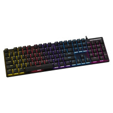 K74 Wired Gaming Keyboard LED Backlit Light Keyboard 104 Keys Full Size Multimedia Keys for PC Laptop Desktop