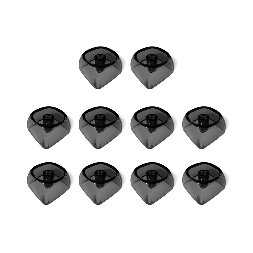 10Keys Moa 1U Keycap Transparents Pc Crystal Blank Keycaps For Mx Switches Gaming Keyboard Transparent Black 4711095939637
