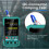 TOOLTOP Network Cable Tester POE Test QC Crimping Breakpoint Detect LAN Cable Tracker 400M Cable Length Measurement ET622 3