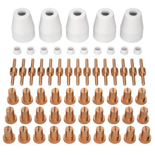 60PCS PT-31 Plasma Cutting Tip Electrode & Nozzle Kits Consumables Accessories for CUT40 50 Plasma Cutter Tools