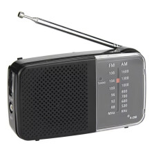 New Portable Radio with Speaker Battery Powered Radio with Strap Small Radio Telescopic Antenna for Indoor Outdoor