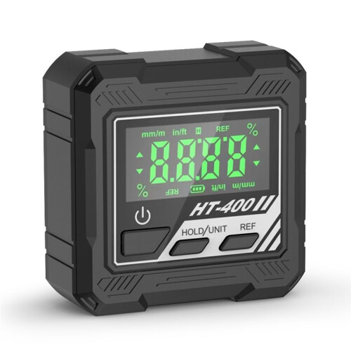 HT-400 Digital Protractor Level Gauge Angle Measuring Tool with Magnet 90 Degree Ruler 1