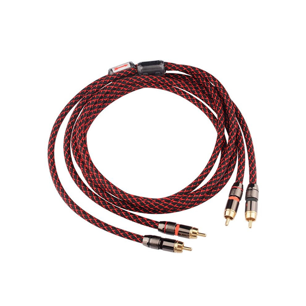 1 Pair Rca Audio Cable 2 Rca To 2 Rca Interconnect Cables Hifi Stereo 4N Ofc Male To Male For Amplifier Dac Tv Car Audio 6033461034844