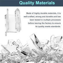 Sliding Shower Door Bottom Guide for Sliding Shower Door (Top Hung) Shower Door Guide, 3/8 in Channels(2 Pack)
