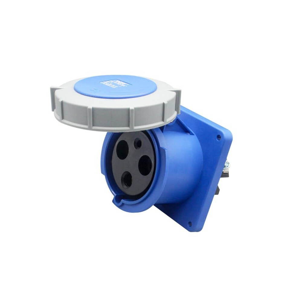 Iec 60309 Waterproof Industrial Connector Socket 3Pin 63A 200V-250V 2P+E 6H Ip67 Waterproof Female Connector 6032980269188