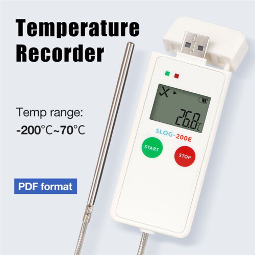 USB Temperature Data Logger - 200-70 Low Temperature Recorder for Cold Storage Dry Ice Cold Chain Warehouse Transport 2