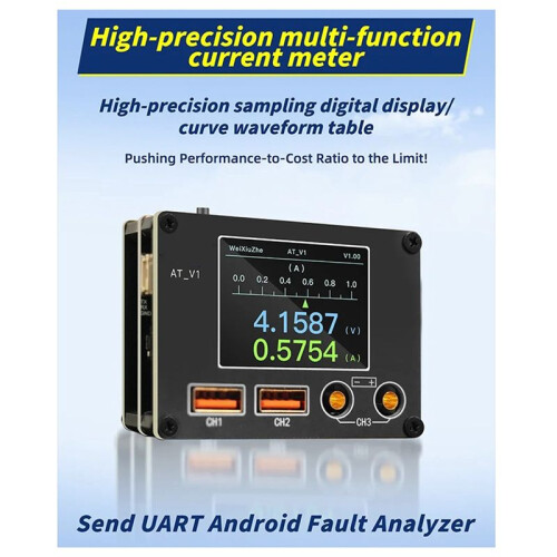 ATV1 Multifunction Currentmeter High-Precision Sampling Digital Display UART for Android Fault Analysis Tool 1