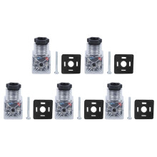 5 St. Magnetspolplugg Hydraulisk Magnetventil Transparent Spänning Universella Tillbehör DC24V