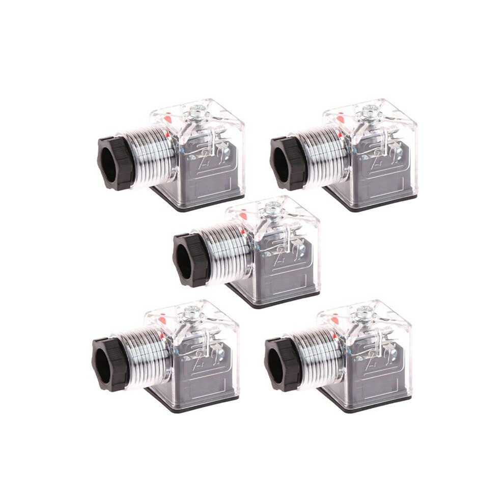 Dc24 Solenoid Coil Plug Hydraulic Valve Transparent Voltage Universal Accessories 5Pc 6031147222462
