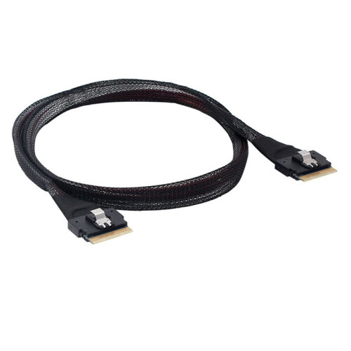 Server High-Speed Cable SFF-8654 Slim SAS to PCI-E Slimline SAS 4.0 SFF-8654 8i 74pin Host Server Disk Array Data Cable