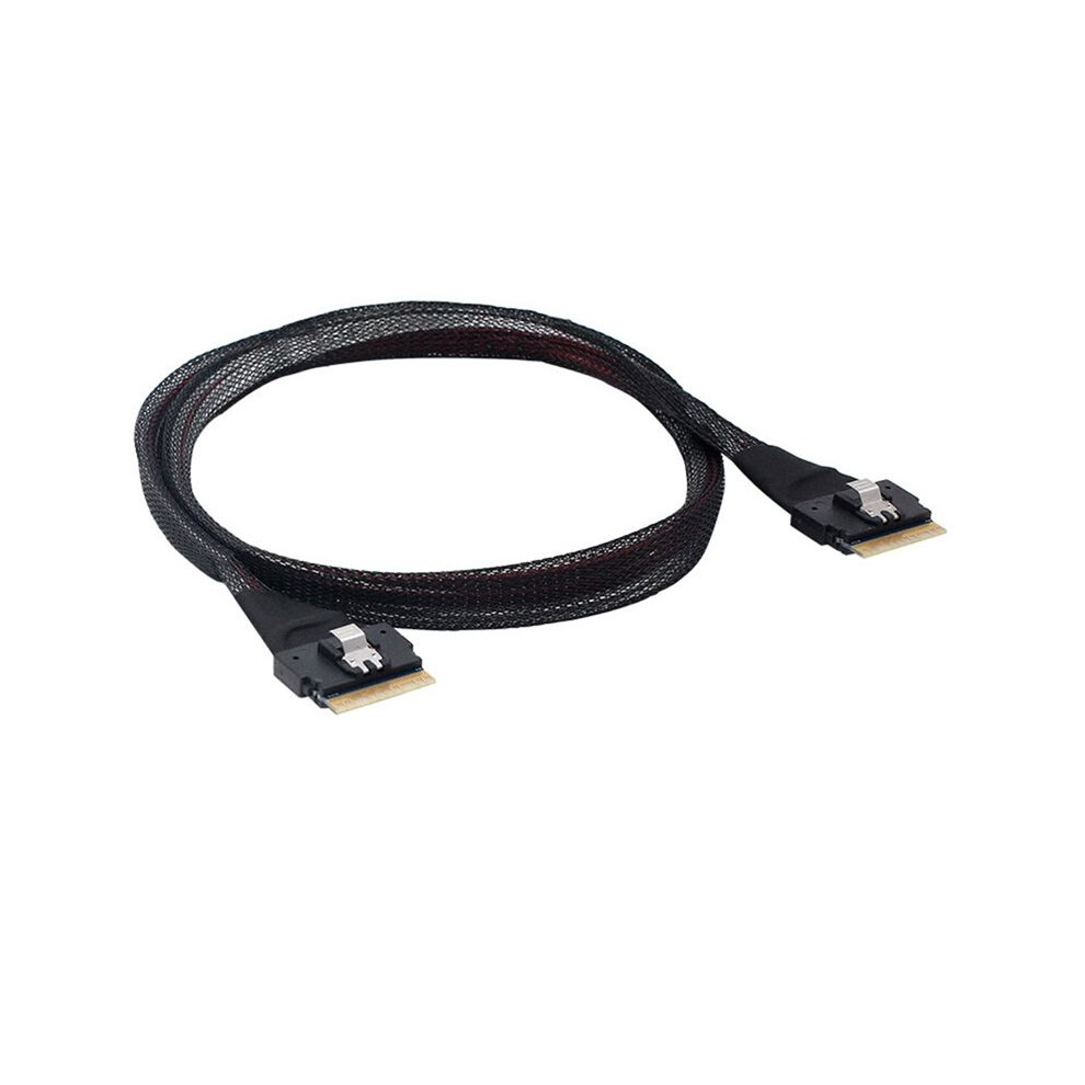 Server High-Speed Cable Sff-8654 Slim Sas To Pci-E Slimline Sas 4.0 Sff-8654 8I 74Pin Host Server Disk Array Data Cable 6032447356710