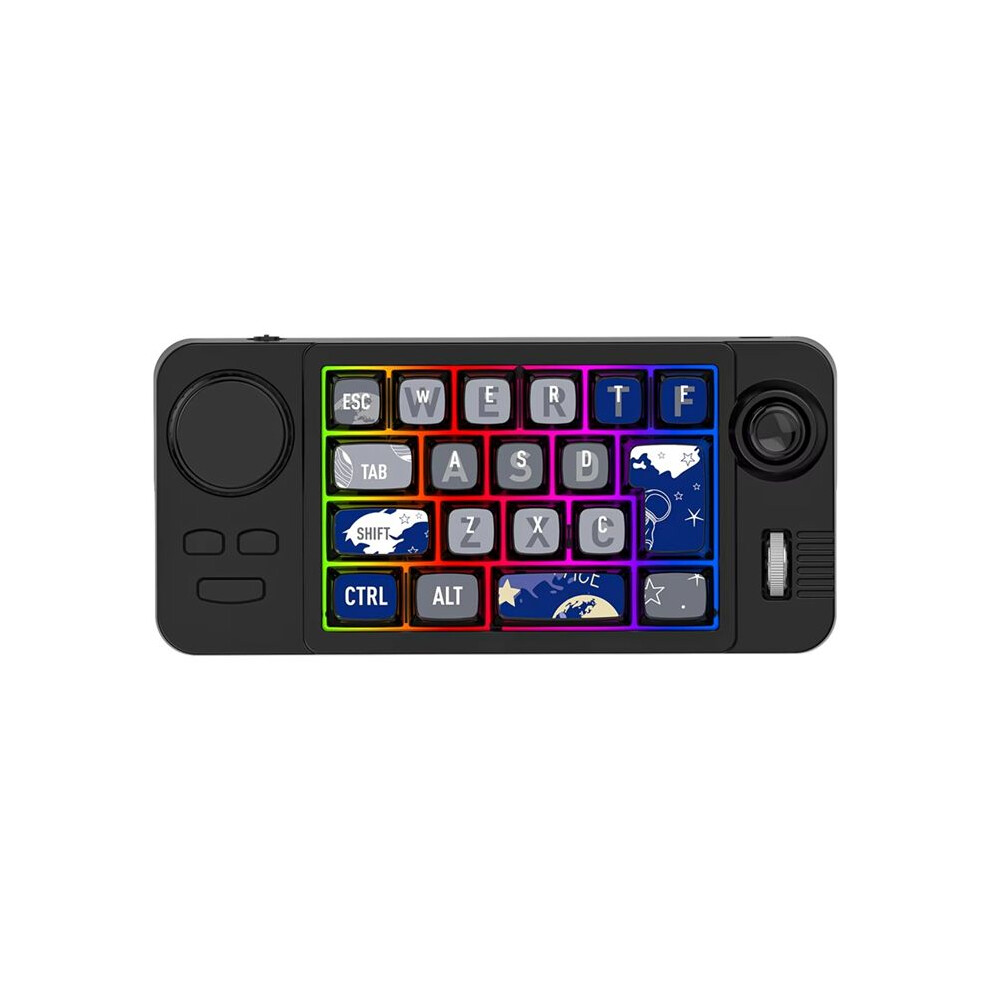 Hot Swap Wireless Mechanical Keyboard With Volume Scroll Rgb Backlit Wired Keyboard Programmer Gaming Keypad,B 4711270910987