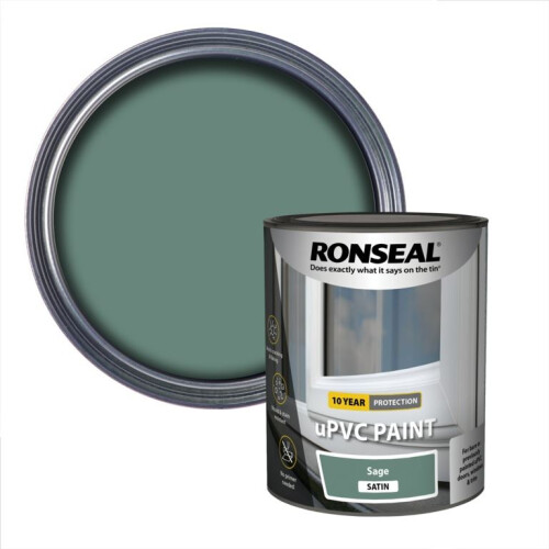 Ronseal RONSEAL uPVC PAINT SAGE SATIN 750ml
