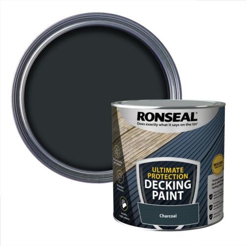 Ronseal Ronseal Ultimate Protection Decking Paint Charcoal 2.5 litre 39143 1