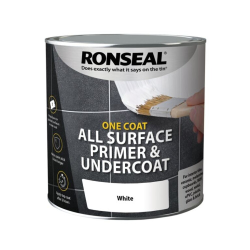 Ronseal Ronseal One Coat All Surface Primer and Undercoat White 2.5L 2