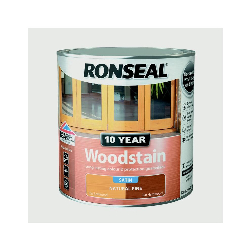 Ronseal 38677 10 Year Woodstain Natural Pine 750ml