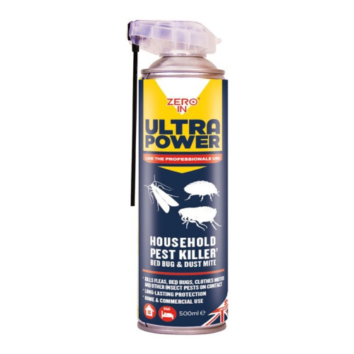 Zero In - Ultra Power Bed Bug & Dust Mite Killer - 500ml 2