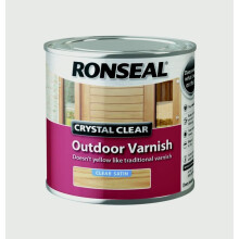 Ronseal CCODVS250 250 ml Crystal Outdoor Satin Finish Varnish - clear