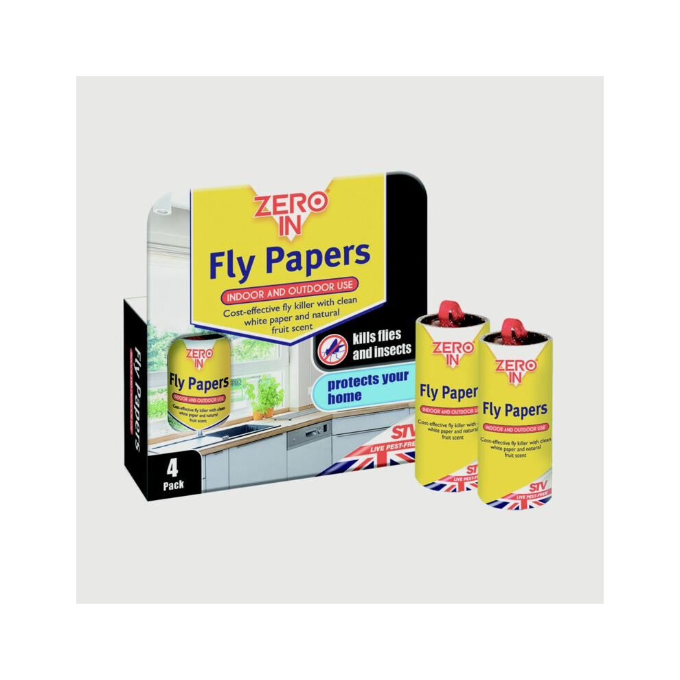 Zero In Fly Papers - 4 Pack-ZER015