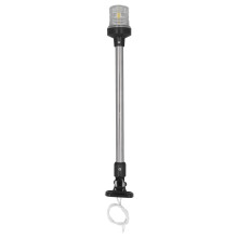 Feu de poupe rabattable, feu d'ancre pour bateau, tube en acier inoxydable, LED blanc lumière du jour, feu de navigation marine, économie