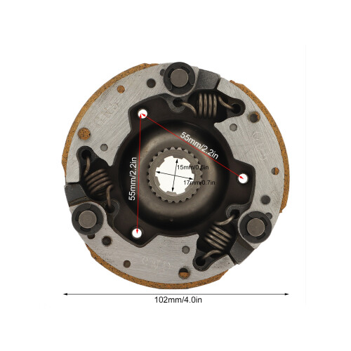Frizione motore resistente alla ruggine per ATV e mini chopper da 50cc a 110cc 1