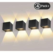 Moderne wandlamp van hoogwaardige materialen, waterdicht voor binnen en buiten, energieklasse A, verstelbare lichtbundel, stijlvolle decoratie.