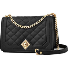 Pochette tendance pour femme, sac bandoulière en cuir matelassé, bandoulière ajustable et matériaux de haute qualité, sac de soirée