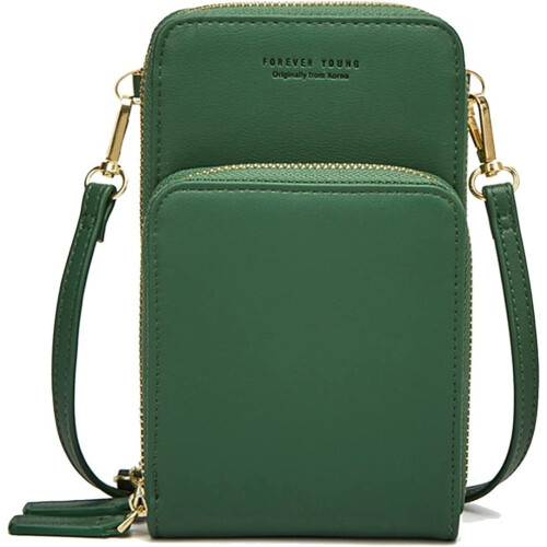 Τσάντα Crossbody με RFID για γυναίκες, μικρή τσάντα κινητού τηλεφώνου με υποδοχές