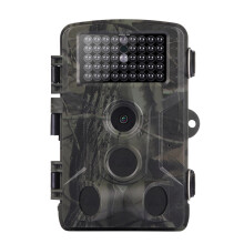 Câmera de trilha para vida selvagem, visão noturna discreta com LED infravermelho, ativada por movimento, vídeo HD 2.7K e fotos de 24MP, lente