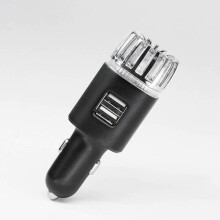 Dual-USB-Ladegerät kompatibel mit Quick Charge 3.0, ionischer Lufterfrischer zur Geruchsbeseitigung, Auto-Ionisator mit hoher Konzentration