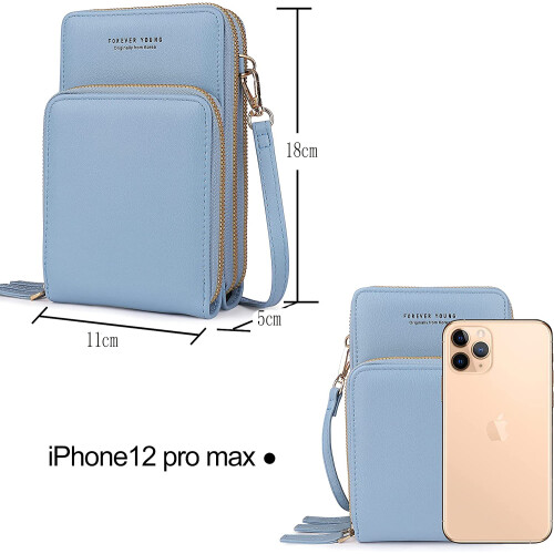 Τσάντα Crossbody για γυναίκες με πολλαπλές υποδοχές καρτών, τσάντα κινητού τηλεφώνου 1
