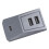 Hub USB Multiport per Auto per Tesla Model 3/Y, 7x4x3cm, Materiale PC 12