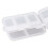 Weekly Medicine Organizer Waterproof Plastic Box 10 Compartments White 7