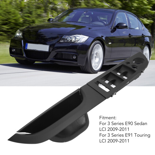 E90 E91 Black Door Armrest Panel with Window Switch Fit 2