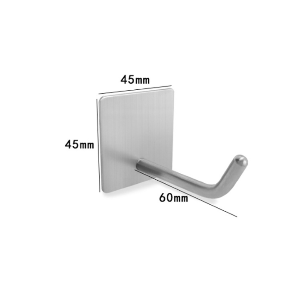 Adhesive Hooks Heavy Duty, Stainless Steel Self Adhesive Wall Hook, Perfect For Your Home's Modern Decor And Space-Saving Solutions 9169997078551