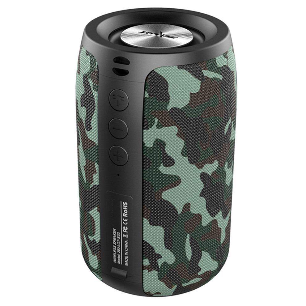 Rhythmmaster Bluetooth Speaker, Rain Camo, True 360Stereo Sound And Extended Battery Life For Nonstop Entertainment, Advanced Bluetooth 5.0 9128293042017