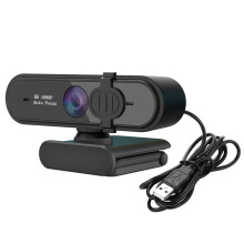 Cámara de monitor Full HD 1080p con obturador de privacidad, cámara web con audio nítido para trabajo y aprendizaje remotos.