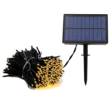 Guirlande lumineuse extérieure étanche, guirlande féérique solaire à charge rapide, longueur 22 mètres, blanc chaud, économe en énergie,