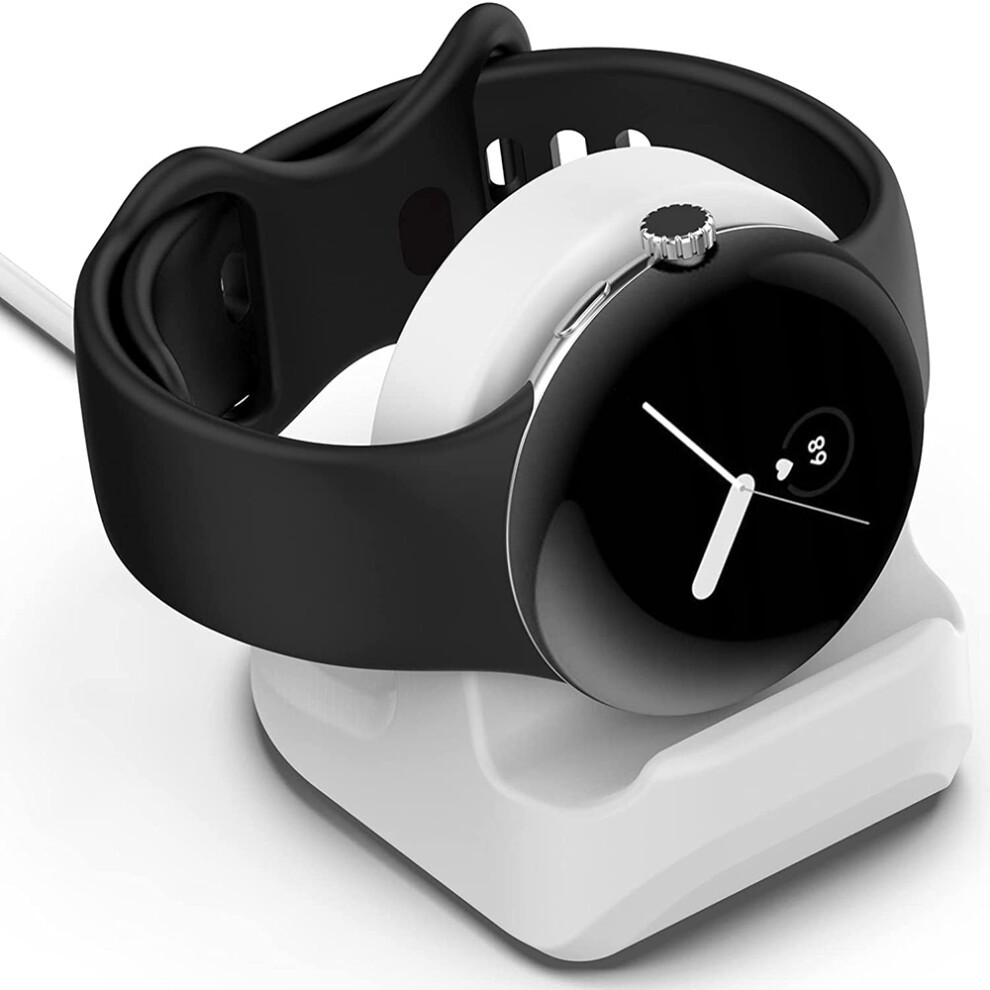 Enhanced Viewing Stand For Google Pixel Watch, 2022 Model Year, Durable Silicone Charging Dock, Precise Openings, Space-Saving Design For Convenient 9405630806281
