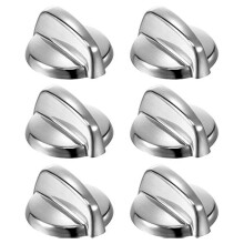 6Pcs WB03T10284 Oven Knobs Replacements,Stove Knobs for GE Surface Burner Control Assembly-Replaces AP4346312 PS2321076
