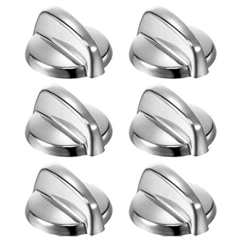 6Pcs WB03T10284 Oven Knobs Replacements,Stove Knobs for GE Surface Burner Control Assembly-Replaces AP4346312 PS2321076