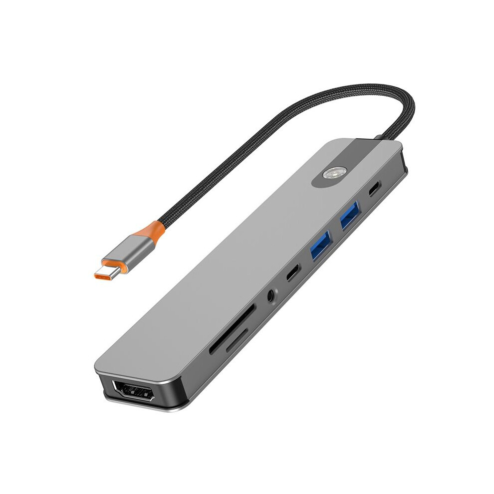 Usb-C Hub Usb C To -Compatible Adapter Usb3.0 Docking Station Pd Charging /Tf Card Reader For Laptop 6034057221310