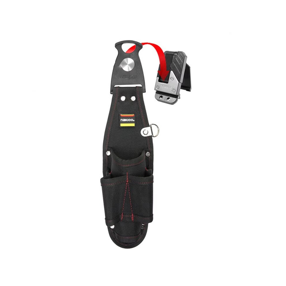 Nakioo Tool Belt Organizer Rotatable Side Belt Pouch Electrician Waist Storage Tool Bag Portable For Contractor Roofer Plumbers 4712792824073